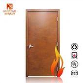 UL uvedené oheň hodnotené drevené preplachovacie dvere