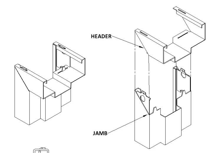 Welded Frame & Knockdown Frame For Drywall Frame